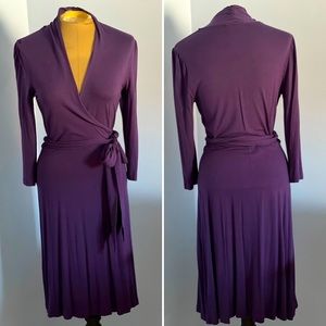 Banana Republic stretch faux wrap dress